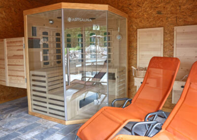 Saunahaus direkt am Garten